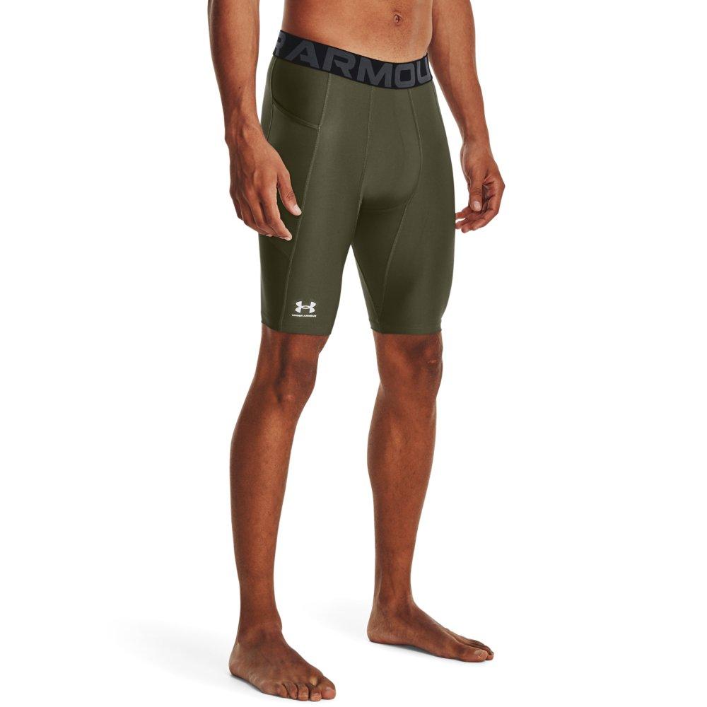 Under Armour Men's HeatGear Pocket Long Shorts -Marine Green